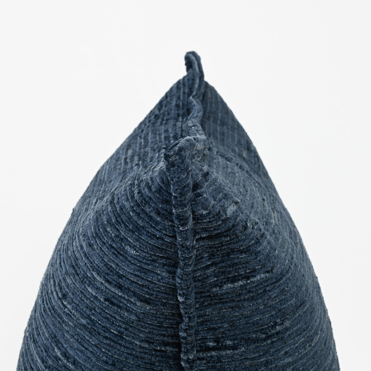 Ruffled Indigo - Fabric Cushion - 55 X 55