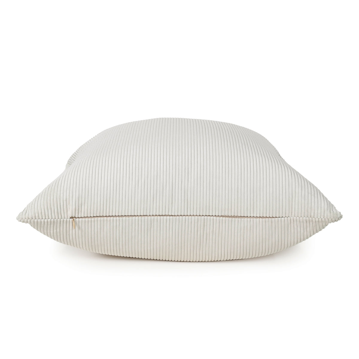 Cream  - Ribfluwelen Kussen - 55 X 55