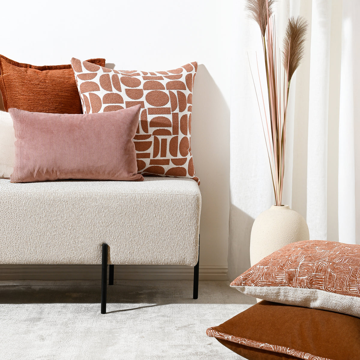Toba Mohair - Fabric Cushion - 55 X 55