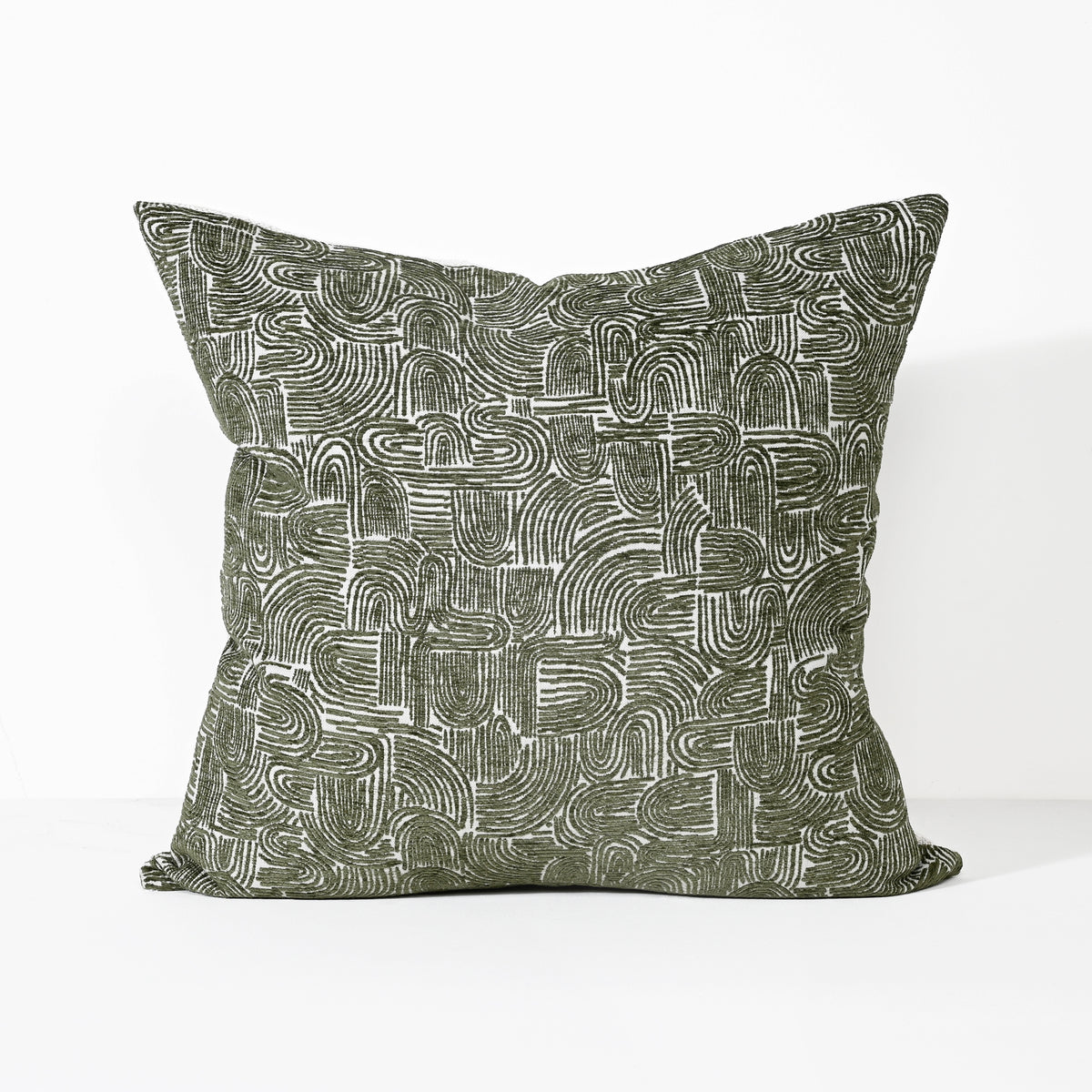 Forest Swirl - Fabric Cushion - 55 X 55