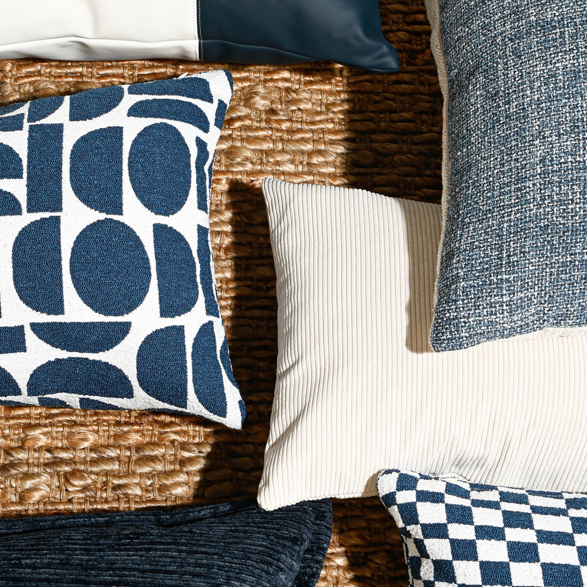 Santorini Pop - Fabric Cushion - 55 X 55