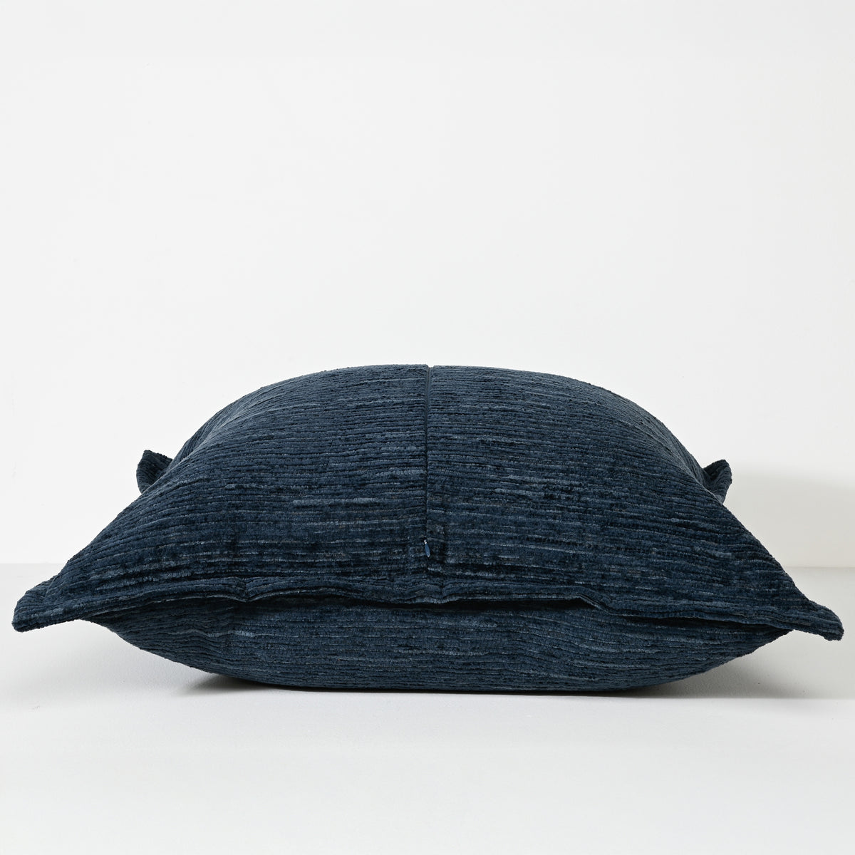 Ruffled Indigo - Fabric Cushion - 55 X 55