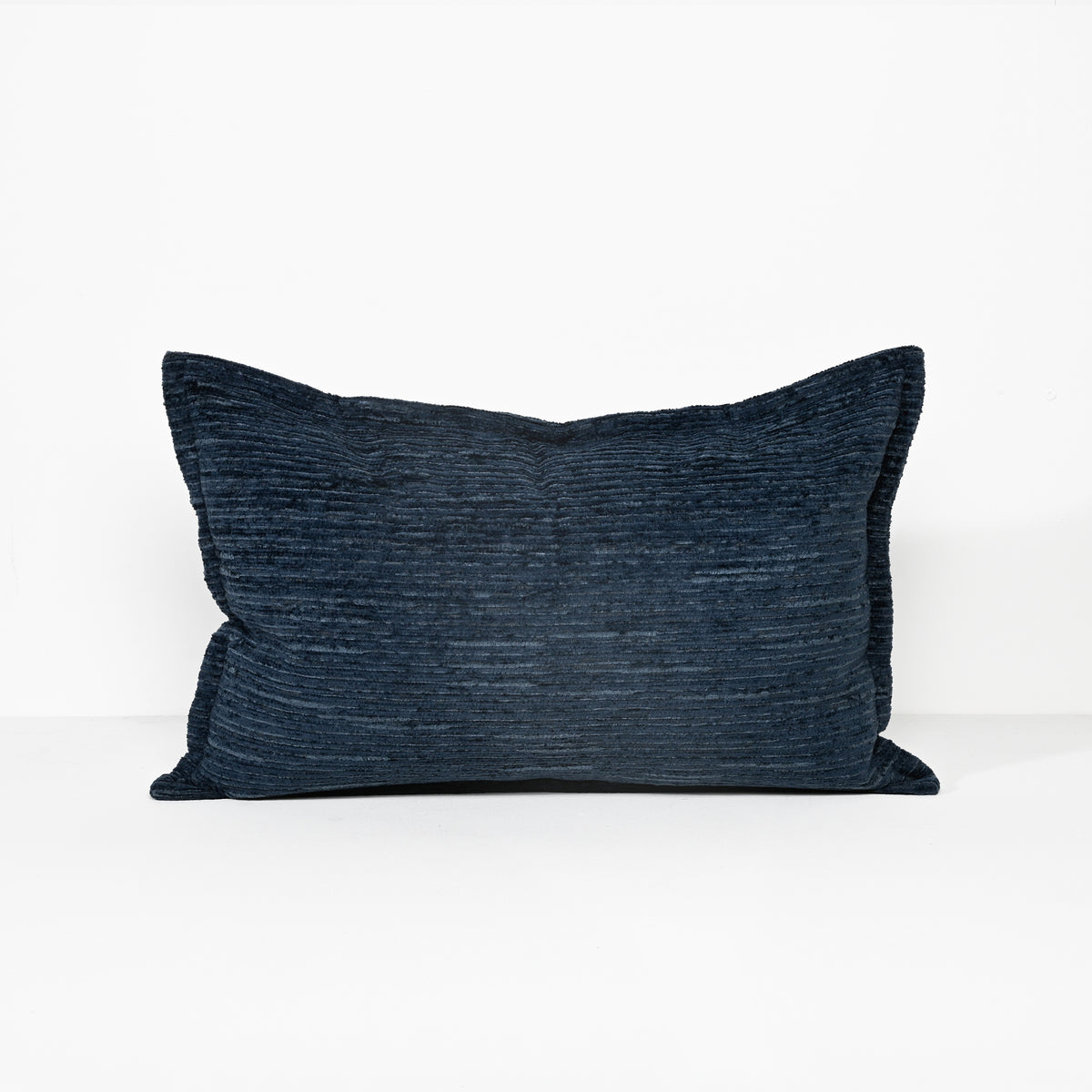 Ruffled Indigo - Velvet Cushion - 40 X 60